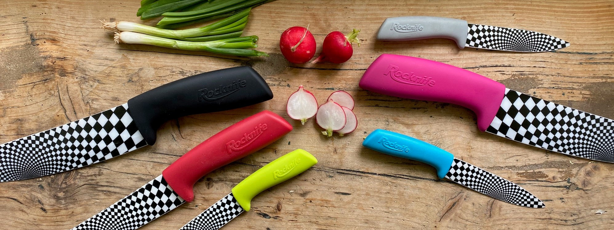 8 Inch Ceramic Kitchen Knife - Pink – Rocknife